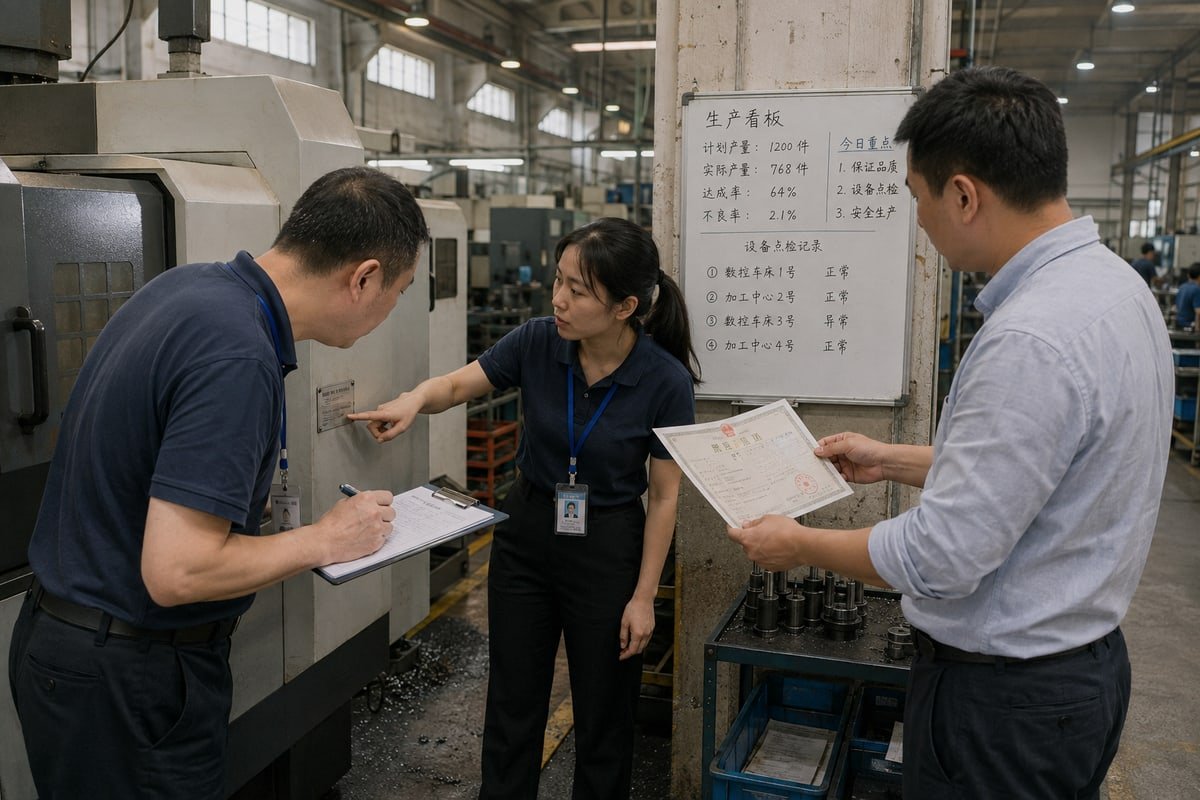 Supplier Quality Verification Verifying Chinese supplier quality standards through factory audits and ISO 9001 certification checks (ID#2)