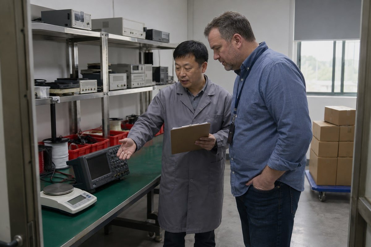 Tommysourcing quality inspector applying AQL standards at Chinese supplier factory (ID#5)